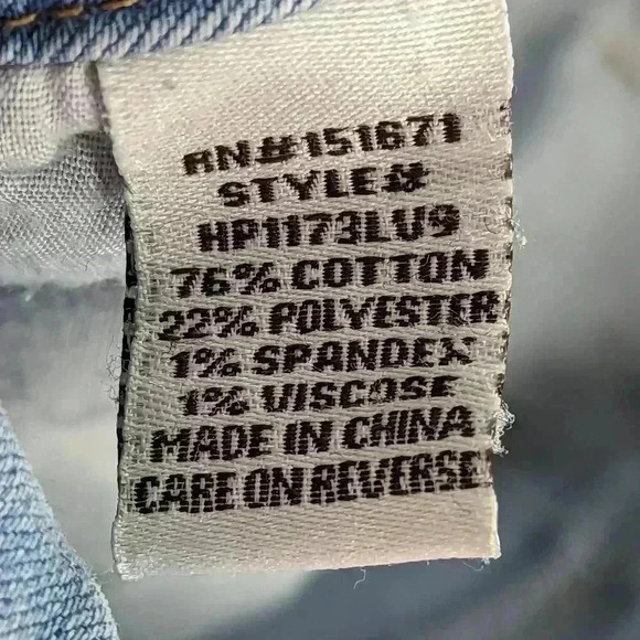 Hot Kiss Women's Size 5 Juniors Light Color Distressed Jeans - Picture 11 of 16